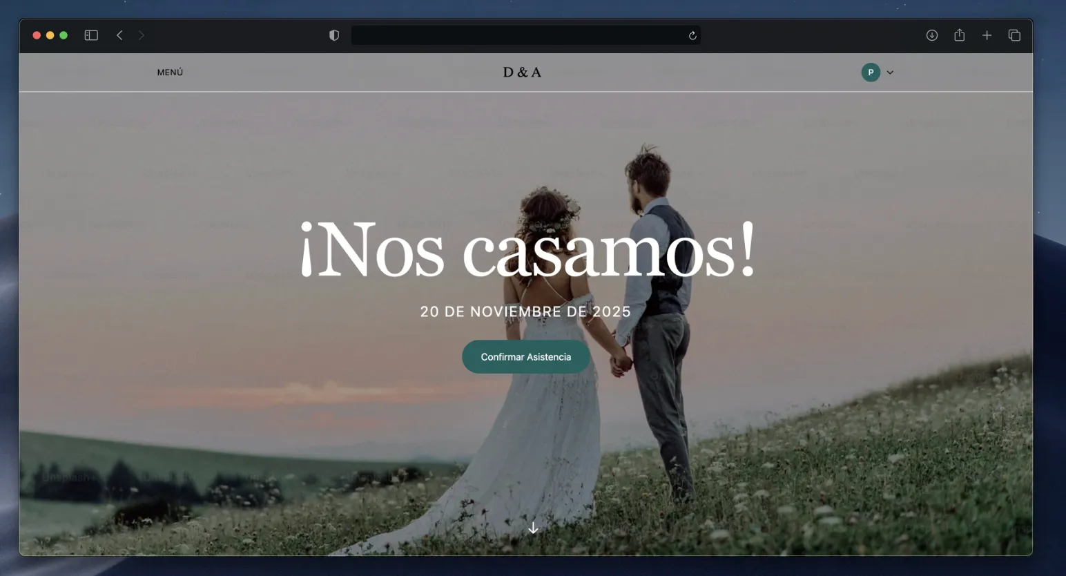 Captura de pantalla del proyecto Bodavita